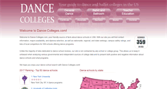 Desktop Screenshot of dance-colleges.com